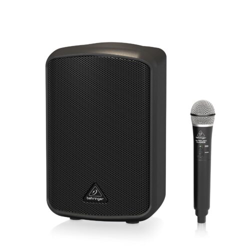 Behringer MPA100BT – All-in-One Portable 100-Watt Speaker with Wireless Microphone, Bluetooth Connectivity and Battery Operation