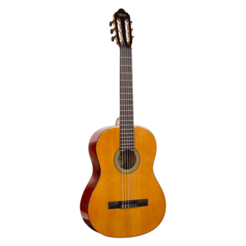 Valencia VC264H 4/4 Sized Classical Guitar High Gloss Finish, Hybrid Neck, Antique Natural – კლასიკური გიტარა