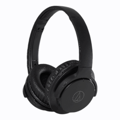 Audio-Technica ATH−ANC500BTBK Wireless Noise Cancelling Headphones