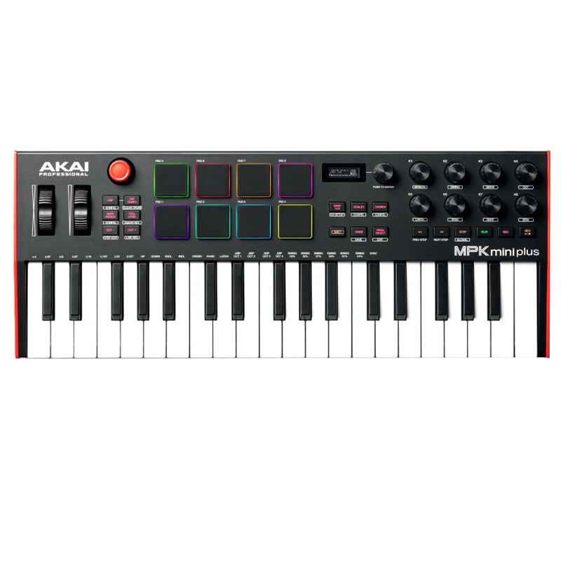 AKAI MPKMINIPLUS - 37 mini key portable USB Keyboard - MID კონტროლერი