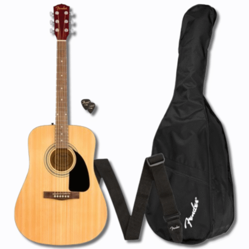 Fender FA-115 Dreadnought Pack, Black, Walnut Fingerboard – აკუსტიკური გიტარის კომპლექტი