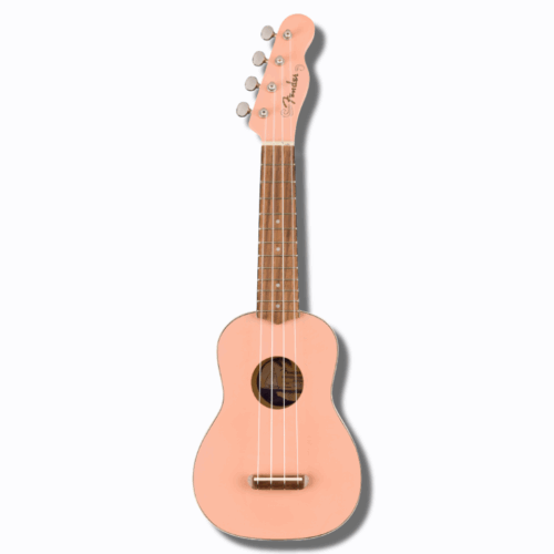 Fender Venice Soprano Uke, Walnut Fingerboard Pink – უკულელე