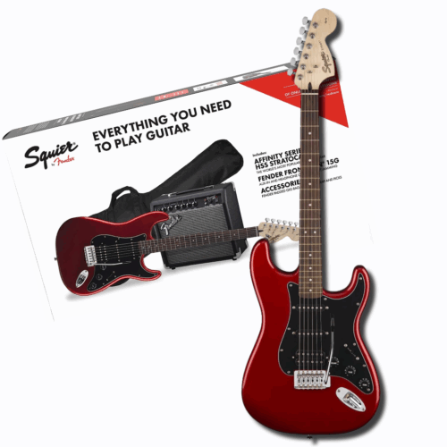 FENDER Squier Stratocaster® Pack, HSS Pack Laurel Fingerboard , Gig Bag, 10G – 230V UK – ელექტრო გიტარის კომპლექტი