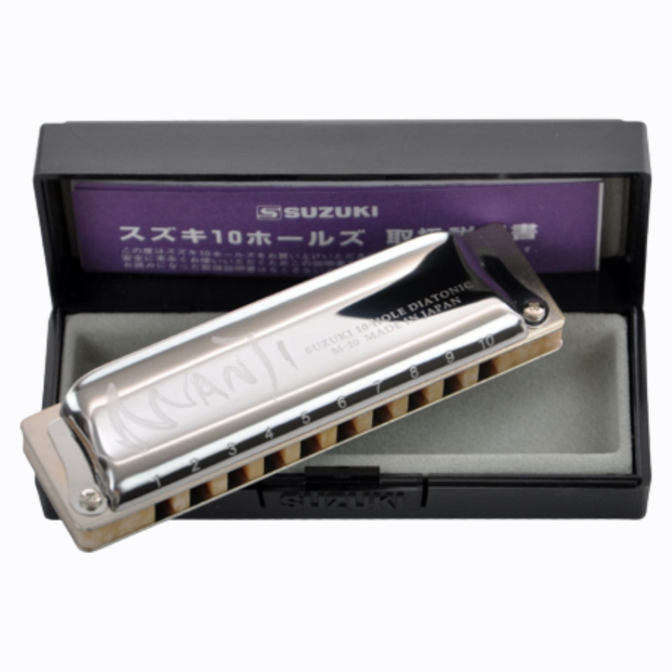 1. SUZUKI M-20 A Harmonica Folkmaster - ჰარმონიკა