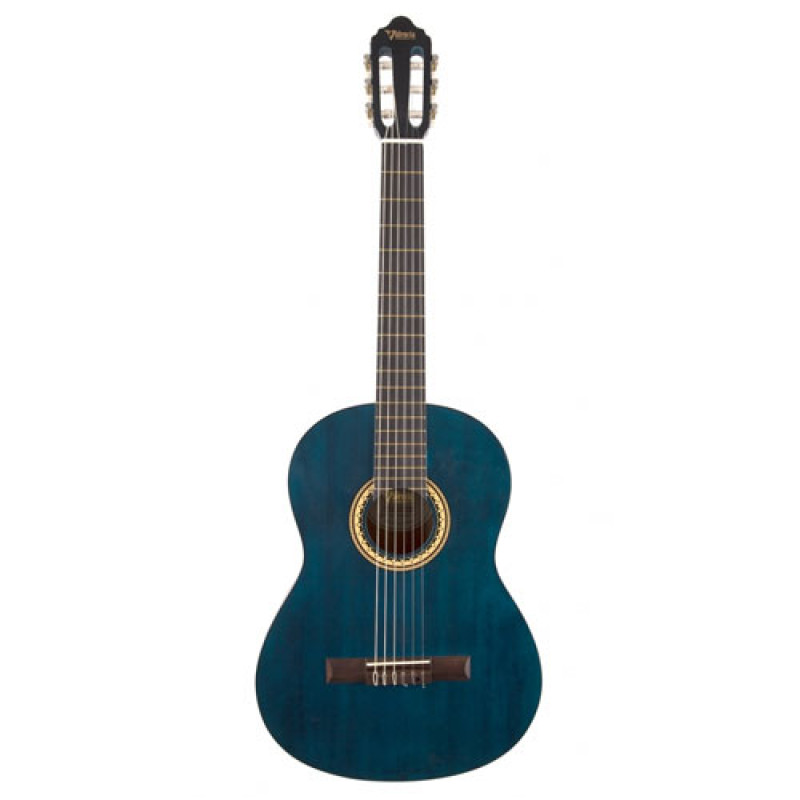 Valencia VC204TBU classical guitar, trans. Blue-კლასიკური გიტარა