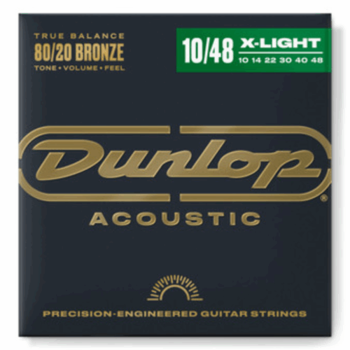 DUNLOP BAD1048 DAB1048 – AG-BRS XTRA LGHT-6/SET – აკუსტიკური გიტარის სიმები
