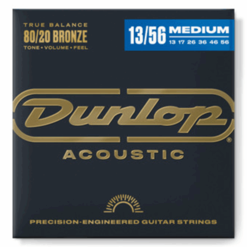 DUNLOP 80/20 BRONZE ACOUSTIC GUITAR STRINGS 13-56 – აკუსტიკური გიტარის სიმები