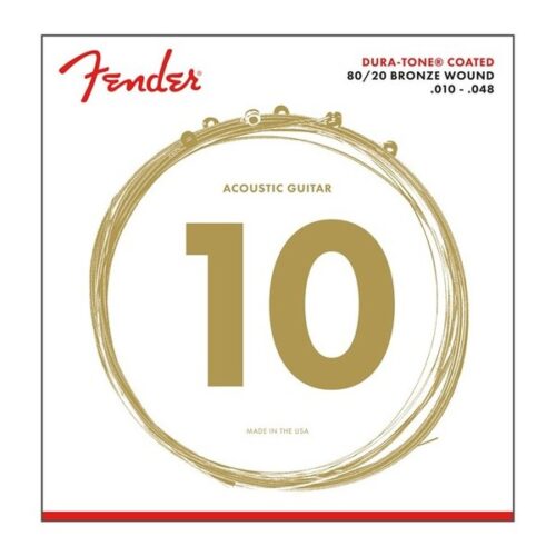 FENDER Dura-Tone® 880XL 80/20 Coated 10-48 – აკუსტიკური გიტარის სიმები