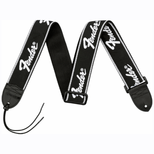 Fender Running Logo Guitar Strap, 2in, Black – გიტარის ქამარი