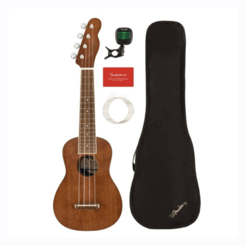 Fender Seaside Soprano Ukulele Pack, Walnut Fingerbo  – უკულელე