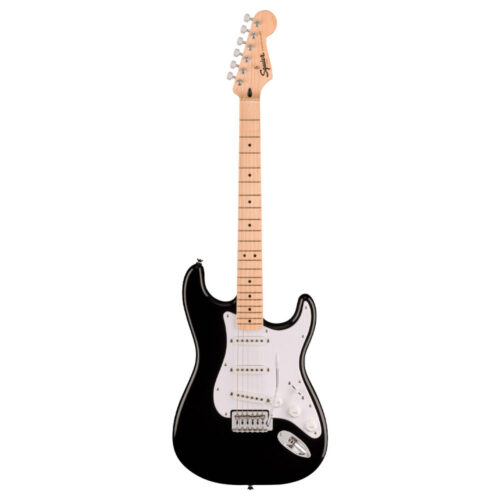 Fender Squier Sonic™ Stratocaster®, Maple Fingerboard, White Pickguard, Black – ელექტრო გიტარა
