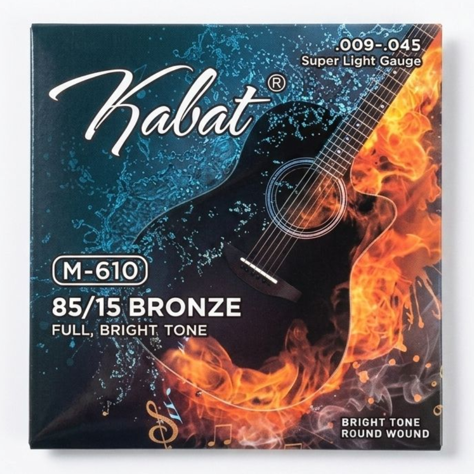 Kabat Acoustic Guitar 6 Strings 009-045 M-610 - აკუსტიკური გიტარის სიმები