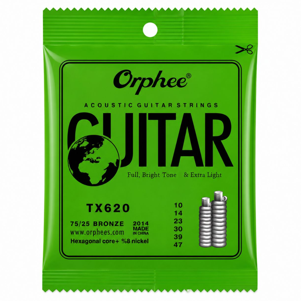 ORPHEE TX ACOUSTIC GUITAR STRINGS TX620/010 - აკუსტიკური გიტარის სიმები